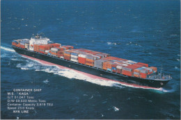 Delcampe - Ship M S KAGA Container Ship NYK Line Cargo Ship #SEX538 - Handel
