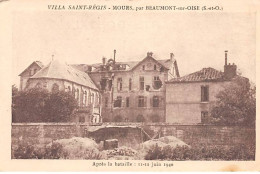 Delcampe - MOURS - Villa Saint Régis, Après La Bataille Juin 1940 - Très Bon état - Mours