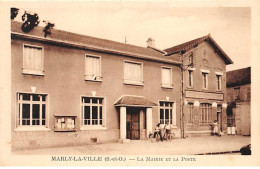 Delcampe - MARLY LA VILLE - La Mairie Et La Poste - Très Bon état - Marly La Ville