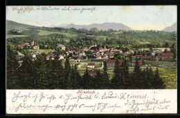 Delcampe - AK Miesbach, Ortsansicht Aus Der Vogelschau - Miesbach