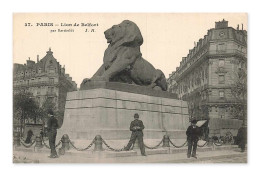 Delcampe - Paris – Lion De Belfort Par Bartholdi, CPA, France - Autres Monuments, édifices