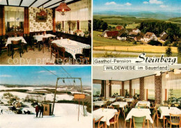 Delcampe - Wildewiese Gasthof Pension Steinberg Gastraeume Panorama Schlepplift - Sundern