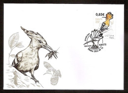 Delcampe - LITHUANIA 2022●Bird●Eurasian Hoopoe●●Vögel●Wiedehop Mi1380 FDC - Autres & Non Classés