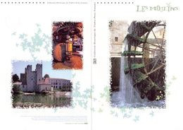 Delcampe - FR 2010 " LES MOULINS " Sur Document Philatélique Officiel 1er Jour De 4 Pages N° YT F4485. Parfait état.DPO à Saisir !! - Mühlen