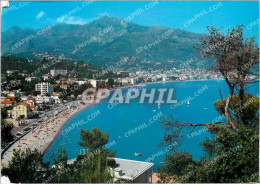 Delcampe - CPM La Cote D'Azur Roquebrune Cap Martin La Plage Et Vue Sur Menton - Roquebrune-Cap-Martin
