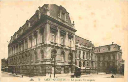 Delcampe - Carte Postale Ancienne - 02 - Saint Quentin - Palais De Fervarques - Animée - Automobiles - Voyagée En 1938 - CPA - Voir - Saint Quentin