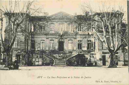 Delcampe - Carte Postale Ancienne - 84 - Apt - La Sous-Préfecture Et Le Palais De Justice - Correspondance - Voyagée En 1916 - CPA - Apt