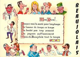 Delcampe - Carte Postale - Vignes - Beaujolais - Illustration - Carte Humoristique - Prière Beaujolaise - CPM - Carte Neuve - Voir - Weinberge