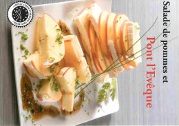 Delcampe - Carte Postale - Recettes De Cuisine - Salade De Pommes Et Pont L'Evêque à La Vinaigrette De Cidre - Fromage - Gastronomi - Küchenrezepte