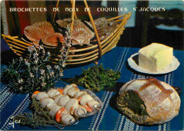 Delcampe - Carte Postale - Recettes De Cuisine - Brochettes De Noix De Coquilles St Jacques - Gastronomie - CPM - Carte Neuve - Voi - Küchenrezepte