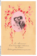Delcampe - AVMP5-0363-COUPLE - LE SOUVENIR C'EST L'ATMOSPHERE EMBAUMEE DU COEUR - UN HOMME ET SA FEMME - Paare