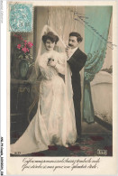 Delcampe - ANLP4-0337-COUPLE - Enfin Nous Sommes Seuls - Laissez Tomber Le Voile - Couple - Mariage - Bouquet De Fleurs - Paare