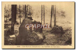 Delcampe - CPA Folklore Travaux Champetres La Cueillette De Bois Mort - Farmers