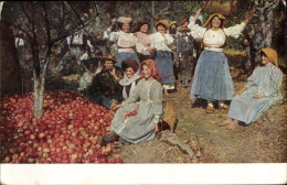 Delcampe - CPA Griechische Frauen In Volkstracht Bei Der Apfelernte - Other & Unclassified