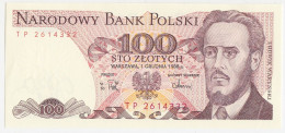 Delcampe - Poland P 143 E - 100 Zlotych 1.12.1988 Series TP - UNC - Pologne