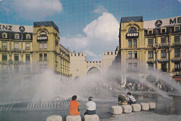 Delcampe - München - Brunnen Am Karlstor , Red Meter Flam Hotel Prasident - München