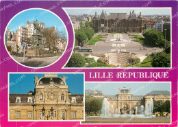 Delcampe - CPM Lille (Nord) La Place De La Republique Le Palais Des Beaux Arts La Prefectures - Lille