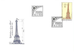 Delcampe - FDC 879 Czech Republic Anniversary Of The Petrin Observation Tower In Prague 2016 - Autres & Non Classés