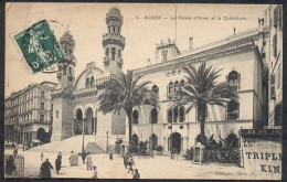 Delcampe - Carte Postale (CPA/05): Alger / Le Palais D'Hiver Et La Cathédrale En 1908 (Mosquée Ketchaoua) - (circulé) - Algerien (1962-...)