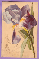 Delcampe - AE26 FANTAISIES FLEURS IRIS MAUVE C.KLEIN TUCK UN MOT A LA POSTE SERIE 609 REF:AE26 - Klein, Catharina