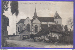 Delcampe - Carte Postale 10. Trouan-le-Grand   L'église Camp De Mailly     Très Beau Plan - Mailly-le-Camp