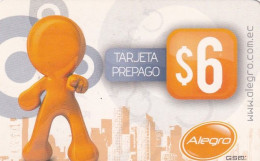 Delcampe - ECUADOR - Alegro Prepaid Card $6, 10/99, Used - Ecuador