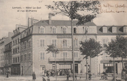 Delcampe - 56 LORIENT    Hôtel Le Gall Et Rue St-Pierre     TB PLAN  1909. Edit LOISEL, Tabac   TRES   RARE - Lorient