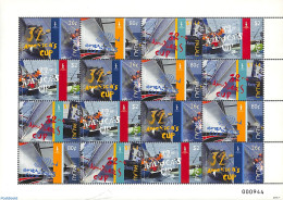 Delcampe - Palau 2007 America's Cup M/s, Mint NH, Sport - Transport - Sailing - Ships And Boats - Segeln