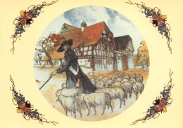 Delcampe - STRASBOURG Un Berger Par Henri LOUX Dessin Estampe Pastel Croquis Peinture N°92 \MK3021 - Strasbourg