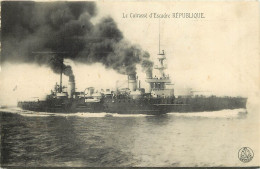 Delcampe - LE CUIRASSE D'ESCADRE REPUBLIQUE - Krieg