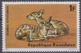 Delcampe - Ruanda Mi.Nr. 676A Antilopen, Sitatunga (1) - Sonstige & Ohne Zuordnung