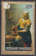 Delcampe - Ruanda Mi.Nr. 726A Jahr D.Frau, Gemälde Vermeer Das Milchmädchen (50) - Sonstige & Ohne Zuordnung