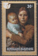 Delcampe - Ruanda Mi.Nr. 725A Jahr D.Frau, Gemälde Melchers Mutter Mit Kind (30) - Sonstige & Ohne Zuordnung