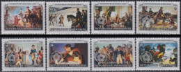 Delcampe - Ruanda Mi.Nr. 815-22A 200J. USA-Unabhängigkeit, Silberrahmen, M.Aufdr. (8 Werte) - Sonstige & Ohne Zuordnung