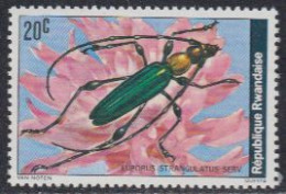 Delcampe - Ruanda Mi.Nr. 930A Käfer, Euporus Strangulatus Serv (20) - Sonstige & Ohne Zuordnung