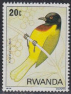 Delcampe - Ruanda Mi.Nr. 1019A Vögel, Ploceus Alienus (20) - Sonstige & Ohne Zuordnung
