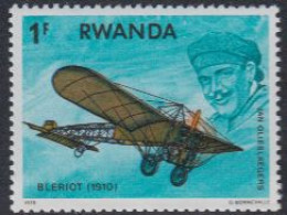 Delcampe - Ruanda Mi.Nr. 955A Geschichte Der Luftfahrt, BLERIOT (1910) (1) - Sonstige & Ohne Zuordnung
