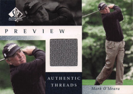 Delcampe - Mark O'Meara Authentic Threads Upper Deck Golf Worn Shirt Card - Golf