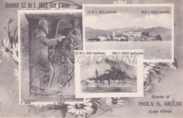 Delcampe - ISOLA DI S. GIULIO - Lago D'Orta, Vedute, Cartolina - Novara