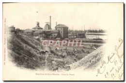 Delcampe - CPA Mine Mines Houilleres De St Etienne Puits Du Treuil Chevaux - Bergbau