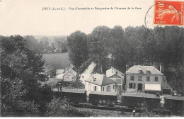 Delcampe - JOUY - Vue D'ensemble Et Perspective De L'Avenue De La Gare - Très Bon état - Jouy