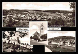 Delcampe - Hauingen Loerrach BW Panorama Schloss Kirche - Lörrach