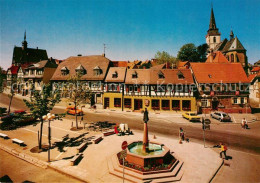 Delcampe - Oberursel Taunus Marktplatz Mit Brunnen Und Kirche - Oberursel
