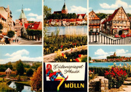 Delcampe - Moelln  Lauenburg Eulenspiegelstadt Kirche Fachwerkhaus Schwanenteich Panorama - Mölln