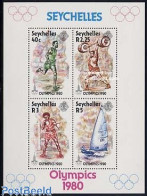 Delcampe - Seychelles 1980 Olympic Games S/s, Mint NH, Sport - Athletics - Boxing - Olympic Games - Sailing - Weightlifting - Athlétisme