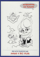 Delcampe - Acquaviva Nei Fumetti Postcard, Omaggio A Bice Valori, Massimo Wertmüller, Used 2000 - Comicfiguren