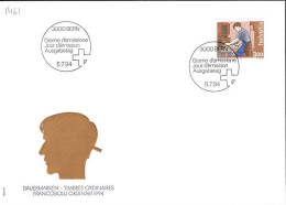 Delcampe - Suisse Poste Obl Yv:1461 Mi:1533 Le Mesuisier Bern 5-7-94 Fdc - Autres & Non Classés