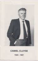 Delcampe - Devotie Doodsprentje - Burgemeester Camiel Cluyse Echtg Maria Ragolle - Wakken 1924 - 1991 - Todesanzeige