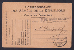 Delcampe - SERBIA 1917, Postcard Fieldpost To France - Servië