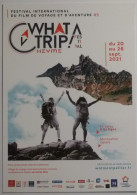 Delcampe - FILM VOYAGE ET AVENTURE - Festival International - What A Trip 2021 - Carte Publicitaire - Autres & Non Classés
